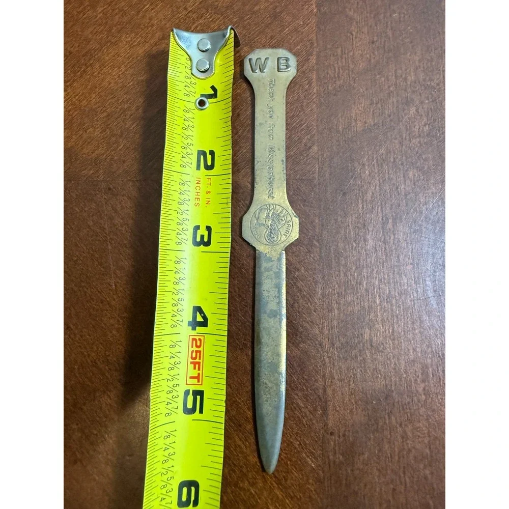 VTG Antique Marthaler Machine St Paul Minnesota MetalVBrass Copper Letter opener